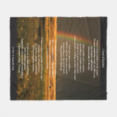 "Ik stuur een regenboog" Fleece Deken (Voorkant (Horizontaal))