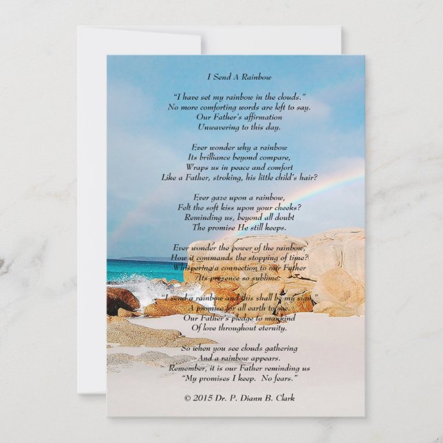 "Ik stuur een regenboogstaart" (Voorkant)