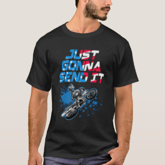 Ik stuur het naar Motocross Dirt Bike T-shirt