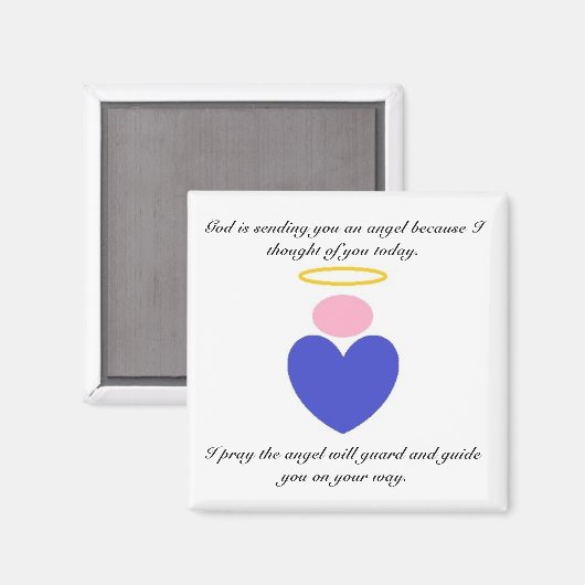 Ik stuur je een engelenmagneet magneet (Voorkant / Achterkant)