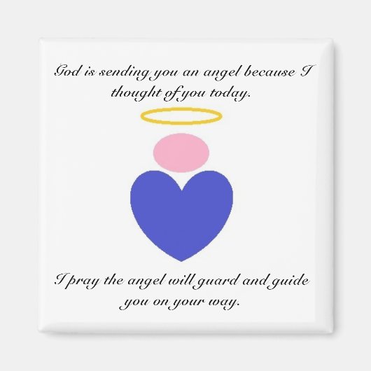 Ik stuur je een engelenmagneet magneet (Voorkant)