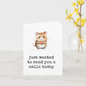 Ik stuur je een glimlach vandaag, denkend aan je K Kaart (Gele Bloem)