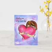 Ik stuur je een grote warme knuffel. kaart (Gele Bloem)