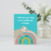 Ik stuur je een regenboog. briefkaart (Staand voorkant)