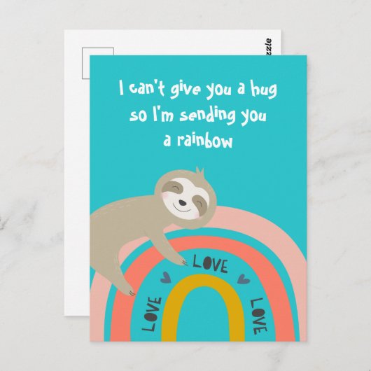 Ik stuur je een regenboog. briefkaart (Voorkant / Achterkant)