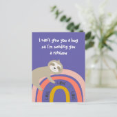 Ik stuur je een regenboog. briefkaart (Staand voorkant)