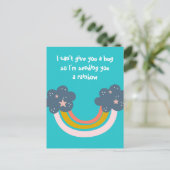 Ik stuur je een regenboog. briefkaart (Staand voorkant)