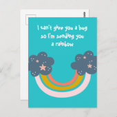 Ik stuur je een regenboog. briefkaart (Voorkant / Achterkant)