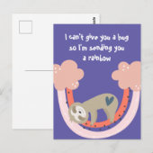 Ik stuur je een regenboogglimlach. briefkaart (Voorkant / Achterkant)