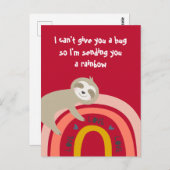 Ik stuur je een regenbooggrot... briefkaart (Voorkant / Achterkant)