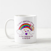 Ik stuur je een Sloth Hug-regenboog. Koffiemok (Links)