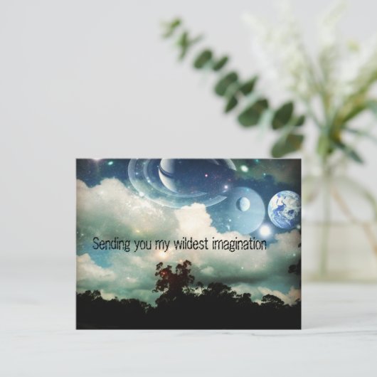 Ik stuur je mijn wildste fantasie briefkaart (Staand voorkant)