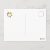 Ik stuur je zonneschijn! Beterschap Briefkaart (Achterkant)