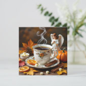 Ik stuur jullie de najaarszegeningen | vriendschap kaart (Staand voorkant)