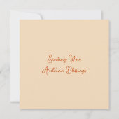 Ik stuur jullie de najaarszegeningen | vriendschap kaart (Achterkant)