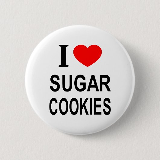 IK ❤️ SUIKERKOEKJES IK HOU VAN SUIKERKOEKJES IK HA RONDE BUTTON 5,7 CM (Voorkant)