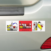 Ik Surf alleen maar sticker (3 pack) (Op auto)