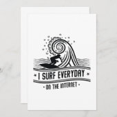 Ik Surf elke dag op internet Bedankkaart (Voorkant / Achterkant)