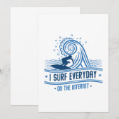 Ik Surf elke dag op internet Bedankkaart (Voorkant / Achterkant)