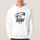 Ik Surf graag het internet Hoodie (Voorkant)