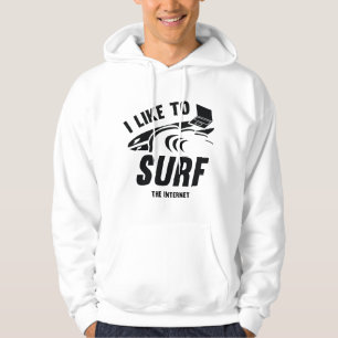 Ik Surf graag het internet Hoodie