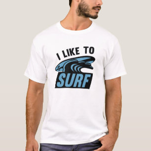 Ik Surf graag T-shirt