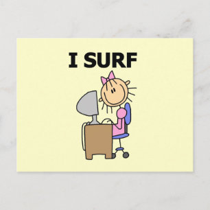 Ik Surf het Web Briefkaart