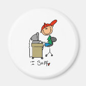 Ik Surf het Web Magneet (Voorkant)