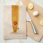 Ik surf liever in Hawaii Kitchen Towel Theedoek (Quarter Fold)
