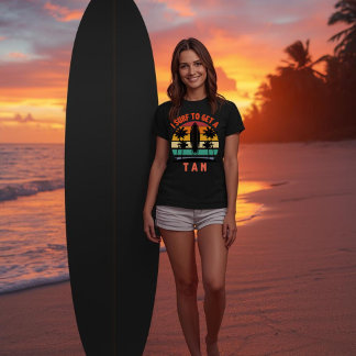 Ik surf om een kleurtje te krijgen Funny Surfer | T-shirt