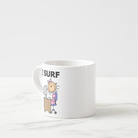 Ik Surf op het Web Espresso Kop (Links)