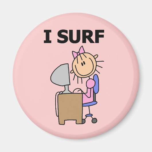Ik Surf op het Web Magneet (Voorkant)