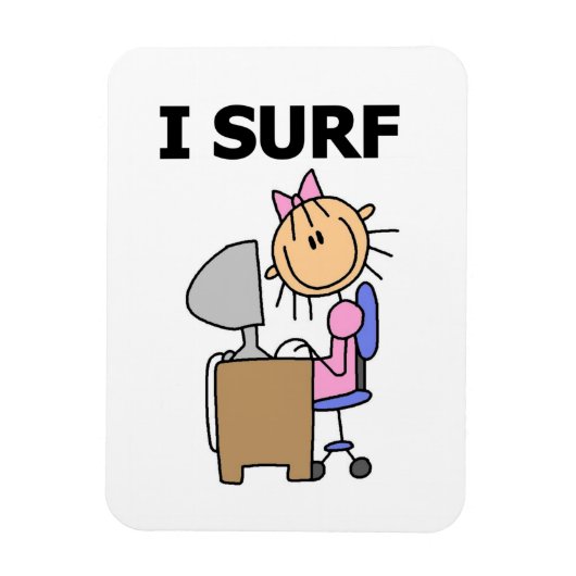Ik Surf op het Web Magneet (Verticaal)