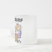 Ik Surf op het Web Matglas Koffiemok (Voorkant links)