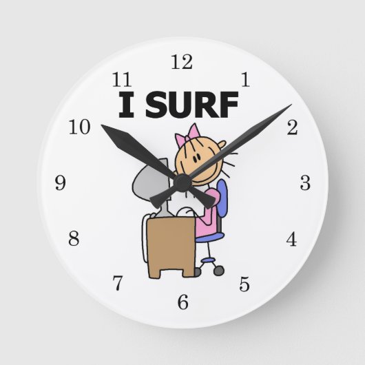 Ik Surf op het Web Ronde Klok (Voorkant)