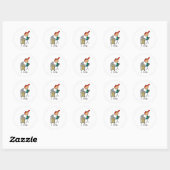 Ik Surf op het Web Ronde Sticker (Vel)