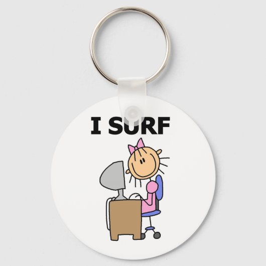 Ik Surf op het Web Sleutelhanger (Voorkant)