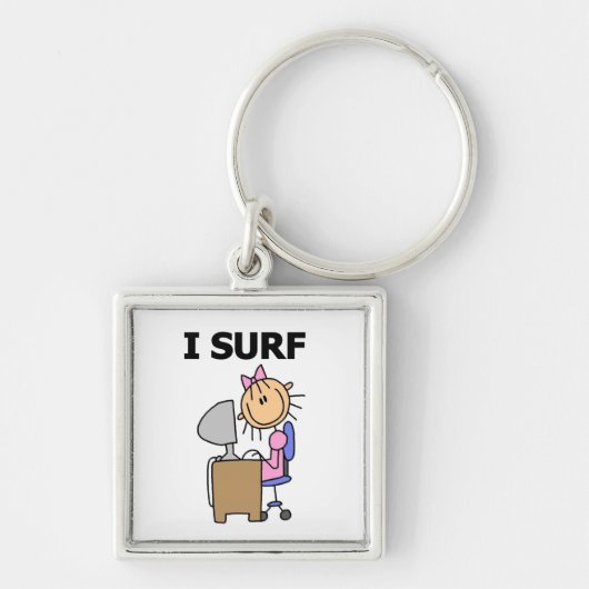 Ik Surf op het Web Sleutelhanger (Voorkant)