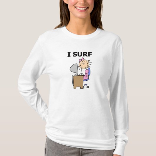 Ik Surf op het Web T-shirt (Voorkant)