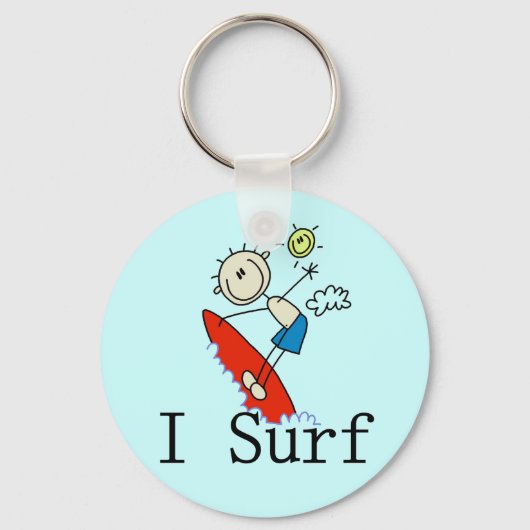 Ik Surf T-shirts en geschenken Sleutelhanger (Voorkant)