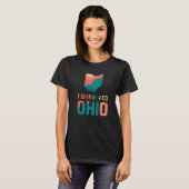 Ik Survived Ohio map Meme retro  in nood T-shirt (Voorkant volledig)
