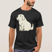 Ik teken chiyo chan's witte hond tadakichi-san / a t-shirt (Voorkant)