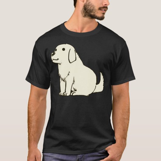 Ik teken chiyo chan's witte hond tadakichi-san / a t-shirt (Voorkant)