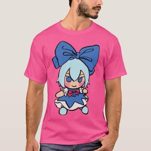 Ik teken die Cirno Fumo pluche Meme Touhou T-shirt (Voorkant)