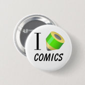 Ik teken graag 'strips' ronde button 5,7 cm (Voorkant /achterkant)