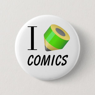 Ik teken graag 'strips' ronde button 5,7 cm