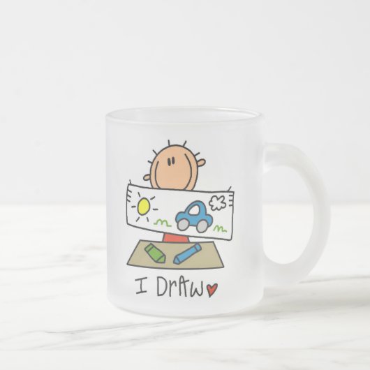 Ik Teken Matglas Koffiemok (Rechts)