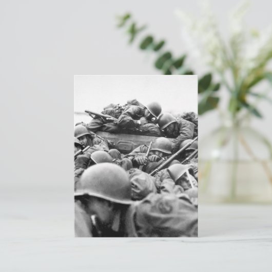 "Ik tekende een aanvalsboot om over te steken in_W Briefkaart (Staand voorkant)