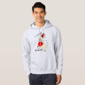 Ik tel de dagen tot X-MAS Llama Hoodie (Voorkant volledig)