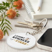 Ik tel getallen en sterren - Accountant Sleutelhanger (Voorkant Rechts)